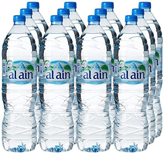 Alain Bottled Drinking Water Travel Promo Pack, 1.5 Litre (Pack Of 12)