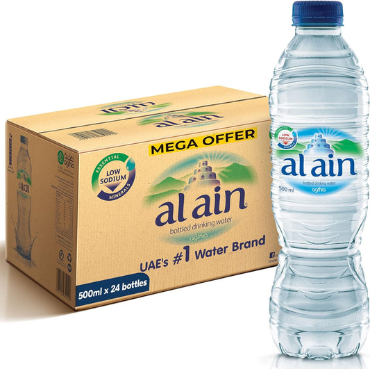 Alain Bottle Drinking Water, 24 X 500 Ml